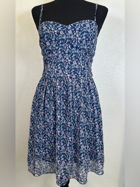 #125 - Abercrombie & Fitch Navy Floral Sundress